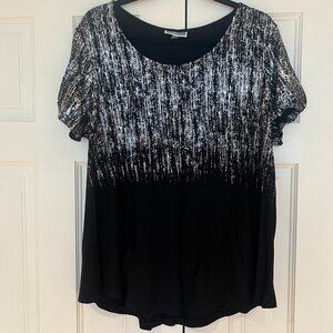 New Black & Silver Top